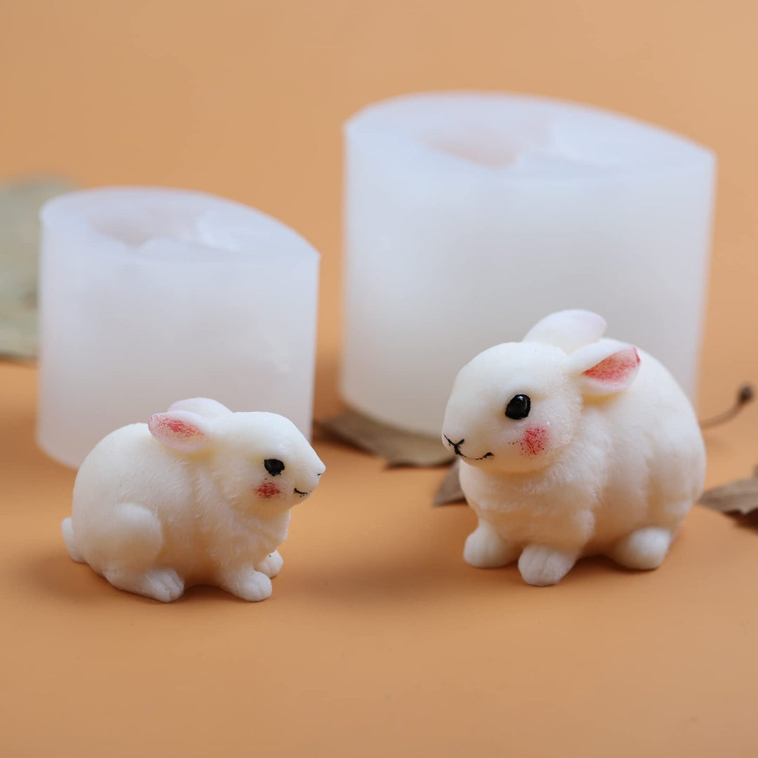 Large Hairy Rabbit Mold Rabbit Silicone Mold for Candle Rabbit Resin Mold Rabbit Soap Mold Silicone Mold for Resin Rabbit Decorate Mold Rabbit Candle Mold