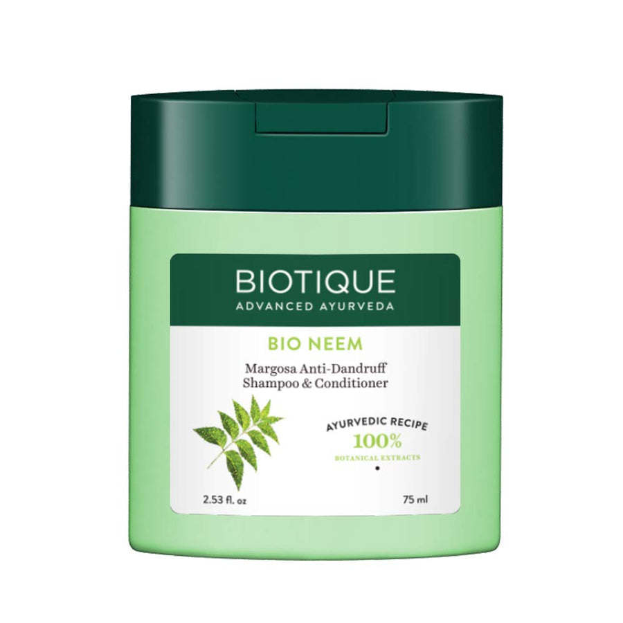 Fresh Neem Anti Dandruff Shampoo and Conditioner | Controls Dandruff | Eliminates Dryness, Flaking and Itching |Hair Looks Fresh and Lustrous |100% Botanical Extracts | All Skin Types | 75ml