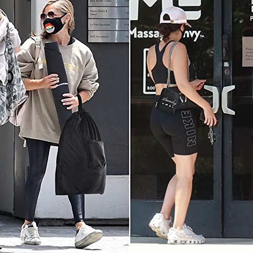 2 Pcs Travel Laundry Bag, Dirty Clothes Bag Upgraded with Handles and Aluminum Carabiner, Collapsible Laundry Bag for Travel, Camp, Fitness, and Students(Black) 24L x 21W