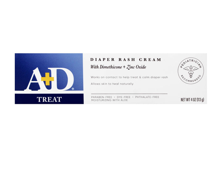 Diaper Rash Cream, Dimethicone Zinc Oxide Cream, 4 oz (113 g) (Pack of 4)