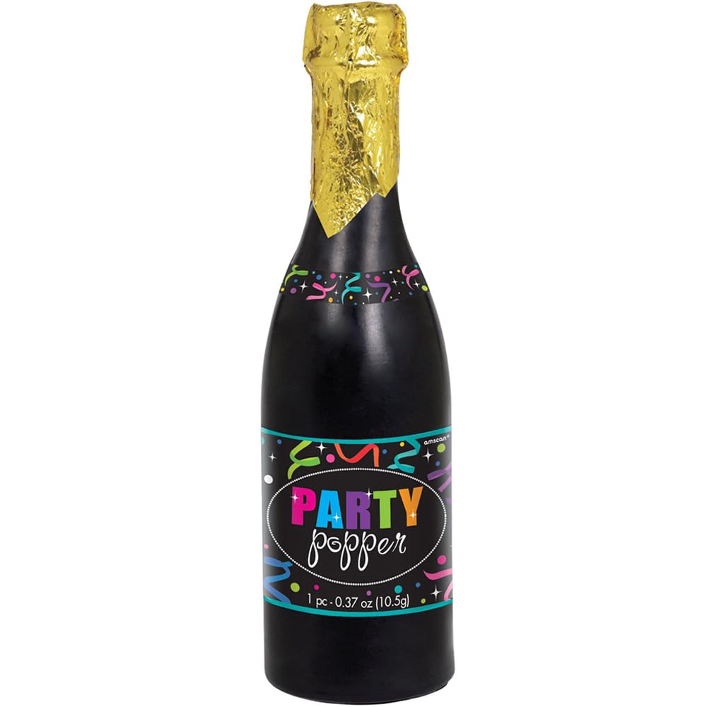 Champagne Bottle Party Plastic Confetti Popper - 12.75, 1 Piece | Perfect for Surprise Celebrations