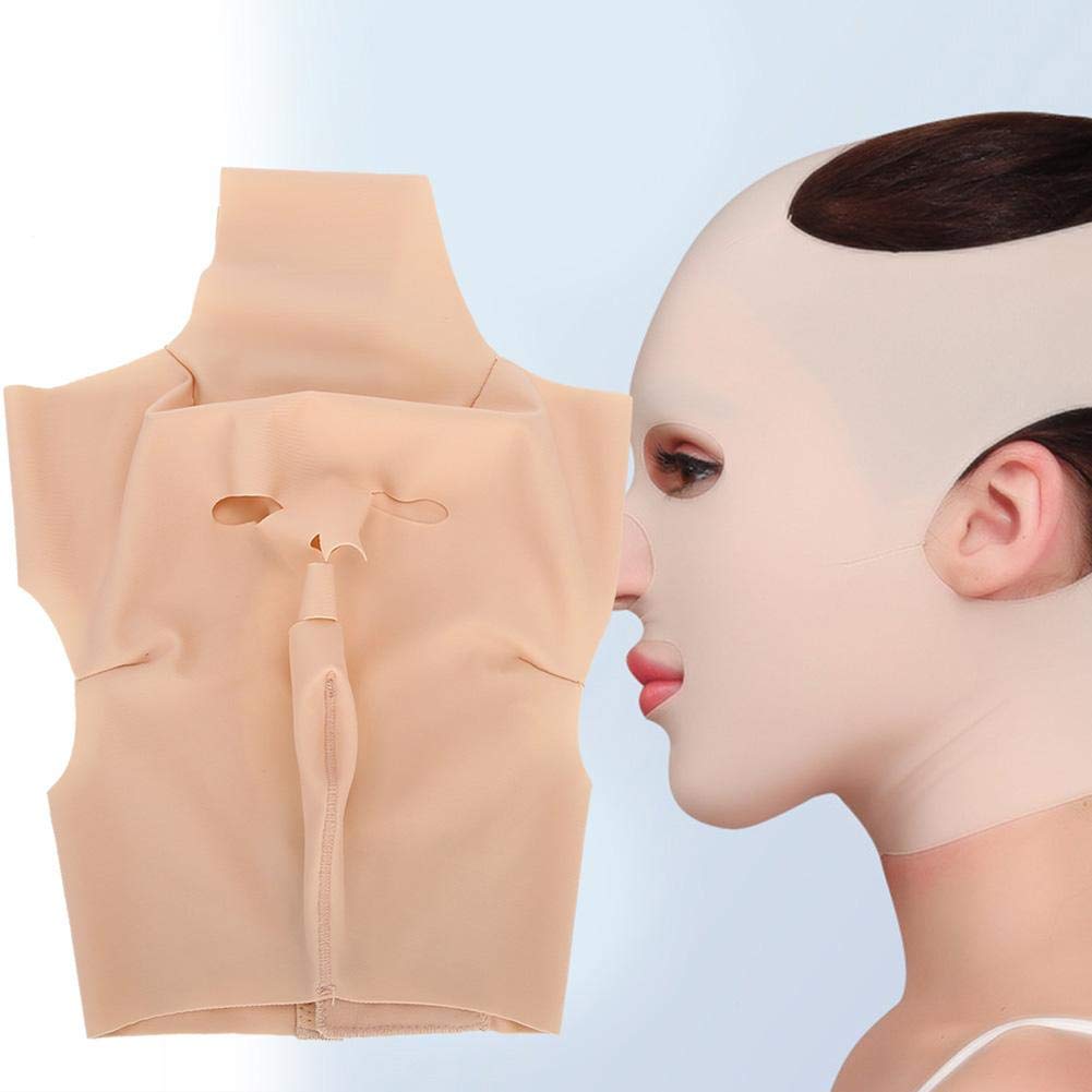 Full-Face Shaping Bandage, Breathable Elastic V-Line Up Belt Shaping Double-Chin Reducer Facial Slimming Strap, Tighten and Facial Skin