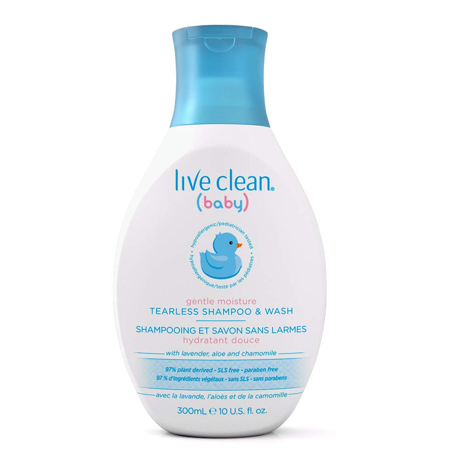Baby Tearless Shampoo & Wash, Gentle Moisture Baby Soap, 10 Oz