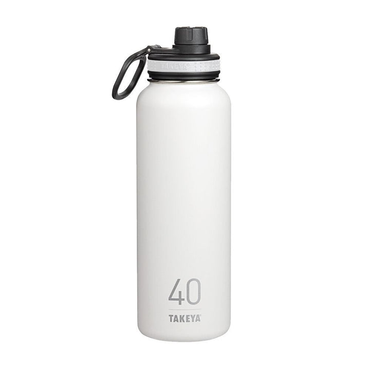 Originals 40 Oz Vacuum Insulated Stainless Steel Water Bottle With Straw Lid, White