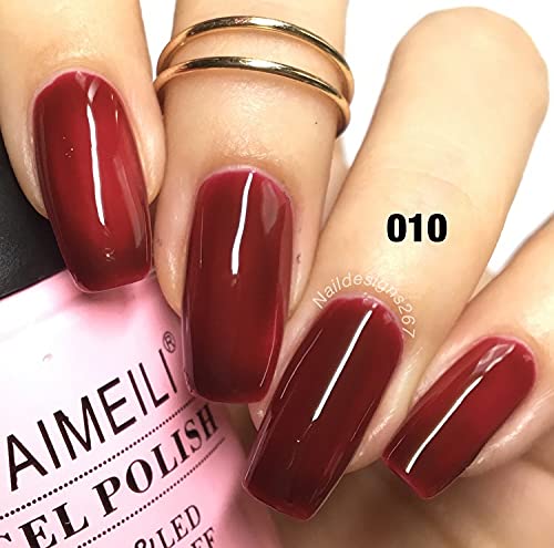Shellac Soak Off UV LED Gel Nail Polish - Red Vixen (010) 10ml