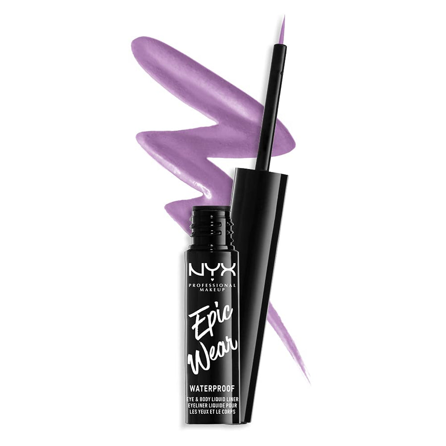 PROFESSIONAL MAKEUP Epic Wear Liquid Liner, Long-Lasting Waterproof Matte Eyeliner - Lilac