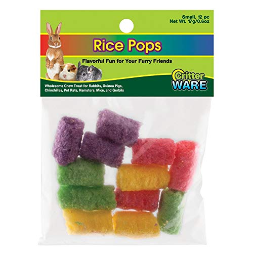 Rice Pops Small Animal Chew Treat - Small, Blue/Purple (3074)