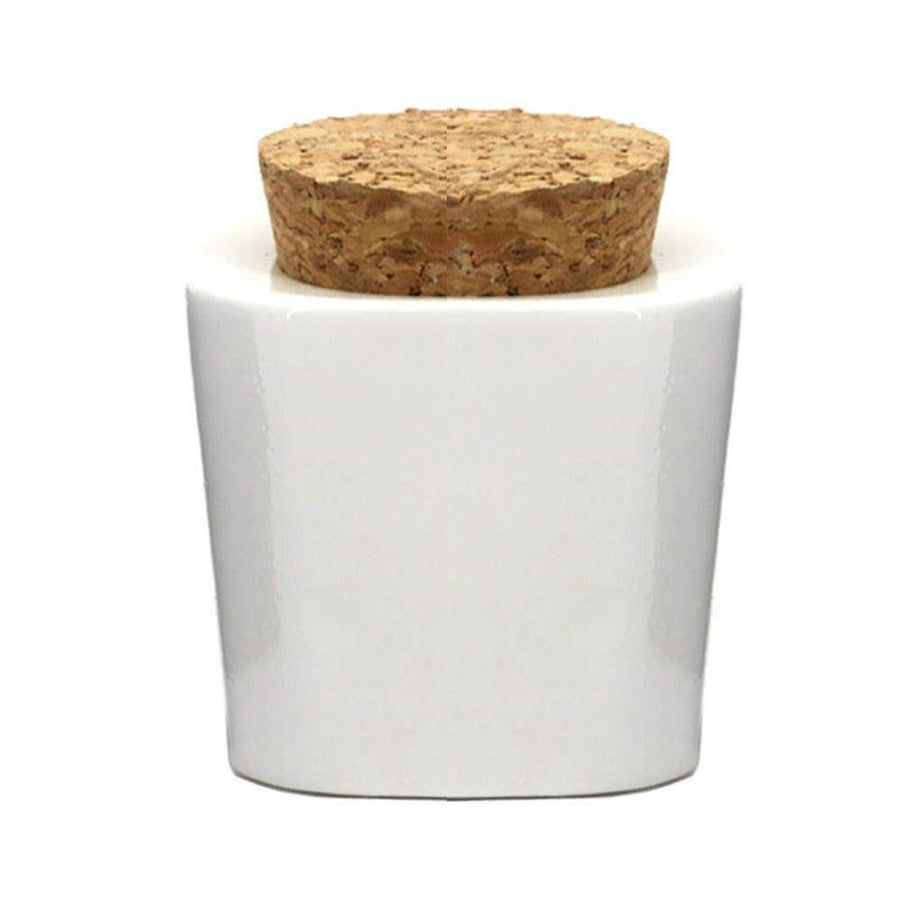 1PC Ceramic Nail Art Acrylic Dappen Dish Cup with Cork Stopper Liquid Powder Bottle Container Case Beauty Tools for Mixing Acrylic Powder Liquid Nail Art Tools,White