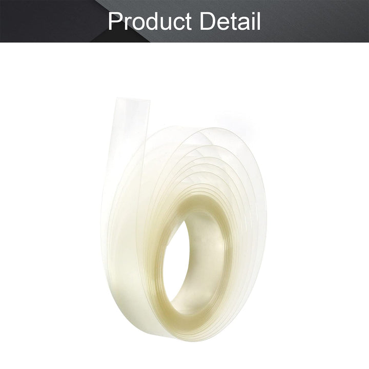 AAA Battery Wrap Flattening Width: 15mm,Length: 4m,Flat PVC Heat Shrink Tubing Tube Clear