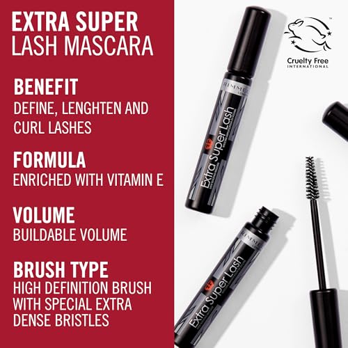 Extra Super Lash Mascara, Black, 0.27 Fluid Ounce