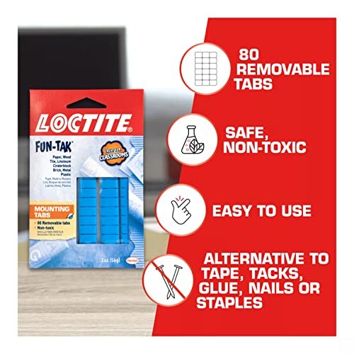 Fun-Tak Mounting Tabs, 2 oz