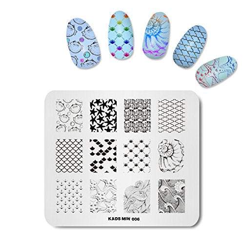 Size5: Kads Nail Stamping Image Plate Holder Plate Stand Tray for Stamping Template Printing Plate for Nail Stencil