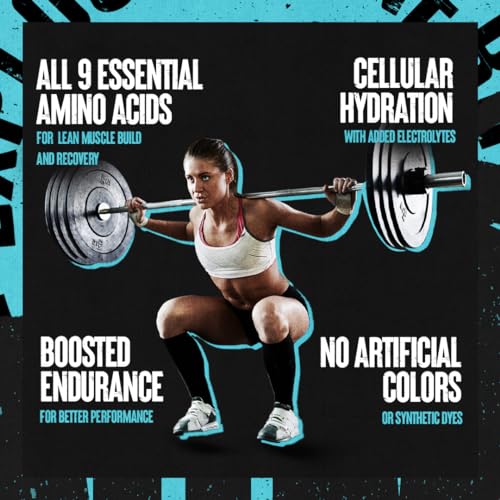 Juiced Amino Acids - BCAA Powder EAA Matrix Plus Hydration with Electrolytes and Sea Salt Anytime Recovery and Improved Performance, Grape Flavor, 30 Servings