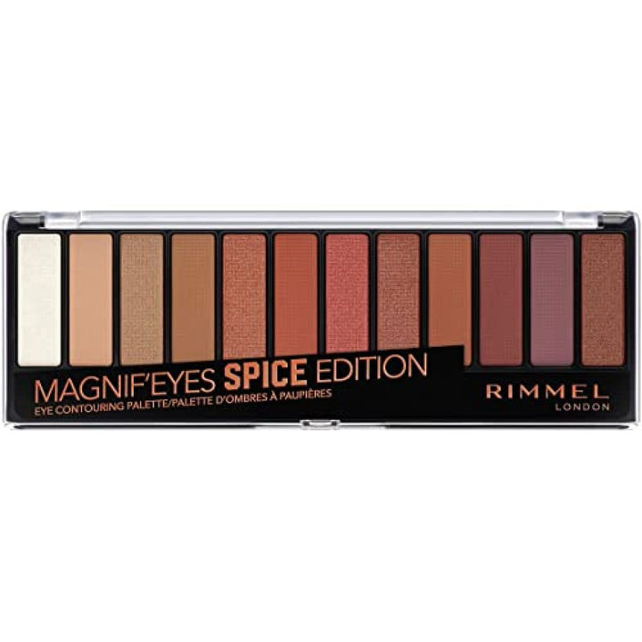 London Magnif'Eyes Eyeshadow Palette, 12 Shades, Blendable Formula, Versatile, 005, Spice, 0.5oz