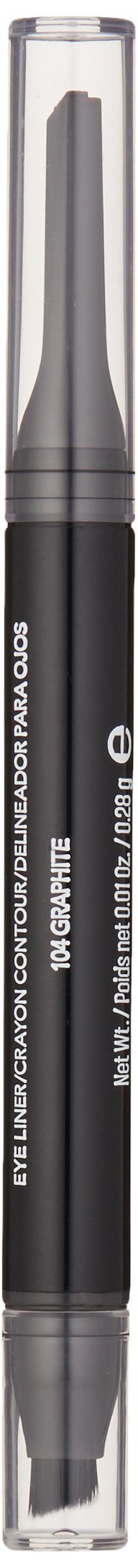 Revlon ColorStay 2-in-1 Angled Kajal Waterproof Eyeliner, Graphite
