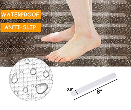 20 Pack Non Slip Bath Tub Stickers Strips, Anti Slip Shower Treads, Bath Safety Stickers Tape, Slip Resistant Decals for Tub Pools Floor Bathrooms Stairs to Prevent Slippery