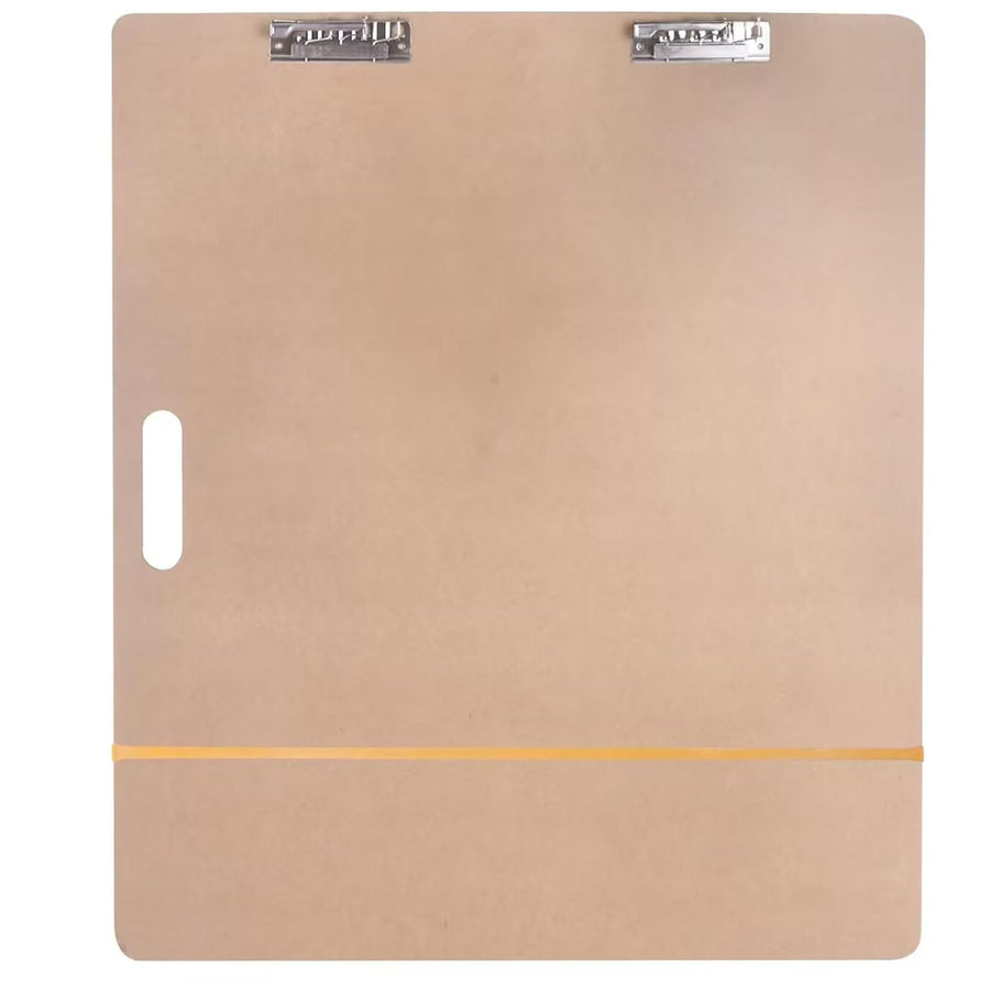 Art Supply 23 x 26 Artist Sketch Tote Board,Drawing Board with Clips and Handle for Classroom,Studio or Field Use,VAB-003