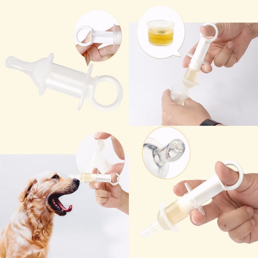 Pet Medicine Feeder Pill Oral Syringe Milk Nursing Bottles Syringe Pet Medical Feeding Tool for Dog Puppy Cat Kitten