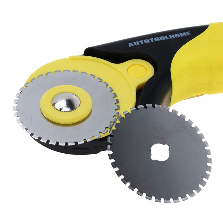 5 Pack 45mm Crochet Edge Skip Blade Perforated Rotary Blades for Paper Perforating Fleece Fabric Scrapbooking