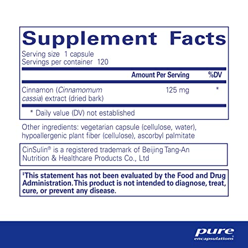 Cinnamon WS | Patented Water-Soluble Extract for Healthy Carbohydrate Metabolism | 120 Capsules