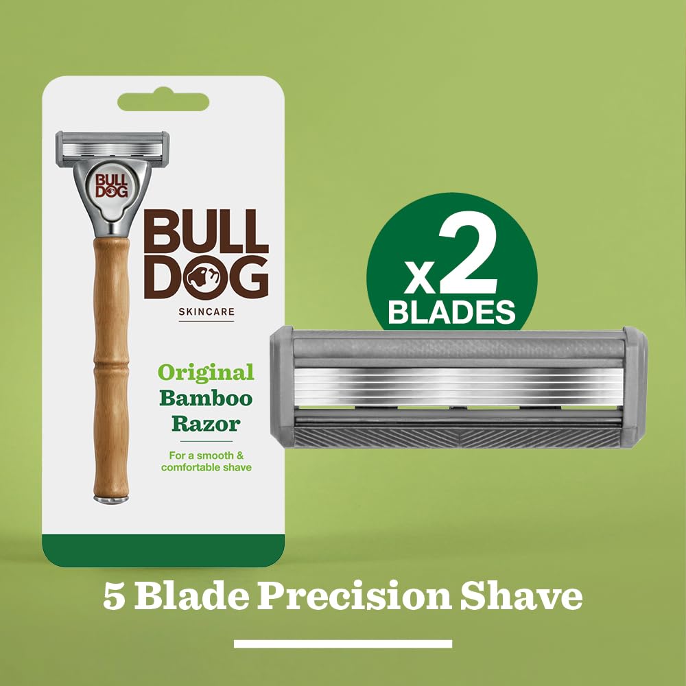 SKINCARE - Original Bamboo Razor Smooth Glide Razor Handle + 2 Blade Refills