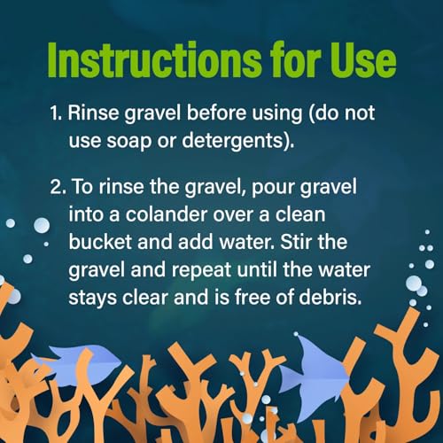aquarium Gravel 5 Pounds, White, Complements Tanks (29022)
