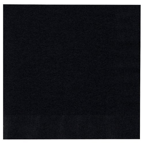Touch of Color 2-Ply 50 Count Paper Lunch Napkins, Black Velvet