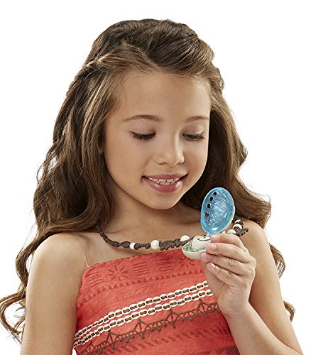 Princess Moana Necklace Light Up Magical Seashell Heart of Te Fiti