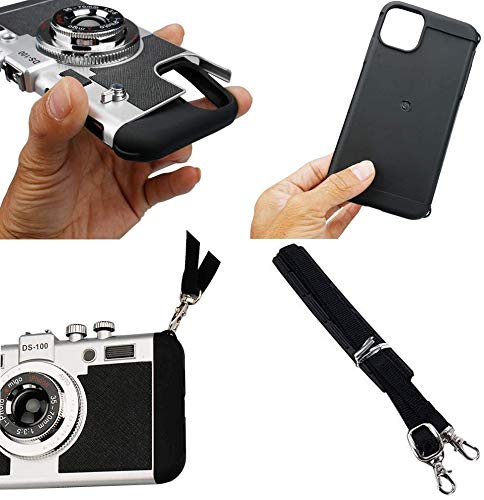 Amily in Paris 3D Camera Design Case for Samsung Galaxy Note 20 Ultra with Long Neck Strap Black