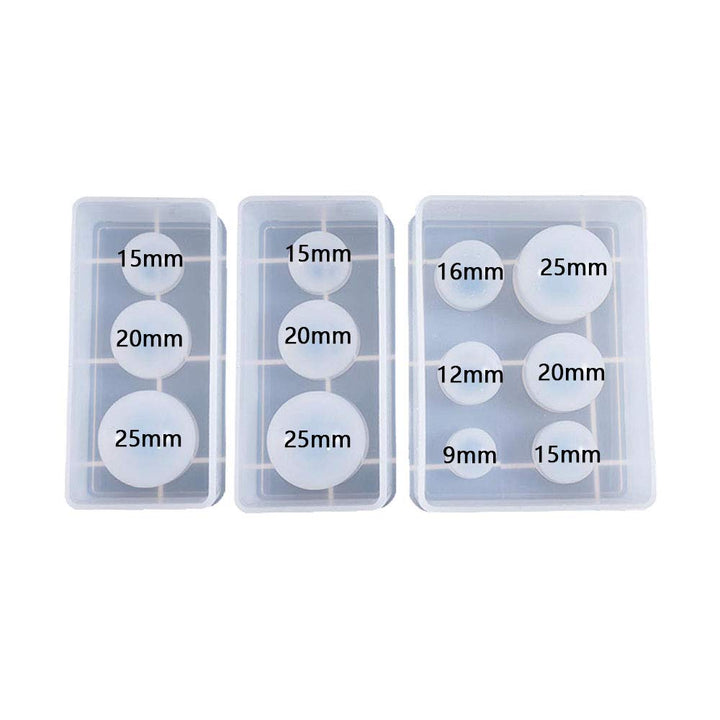 Silicone Ball Mold, 3pcs Resin Epoxy Mold, Universe Spheroid Moulds, Orbs Pendant Casting Molds for UV Resin Crafts, DIY Jewelry Making