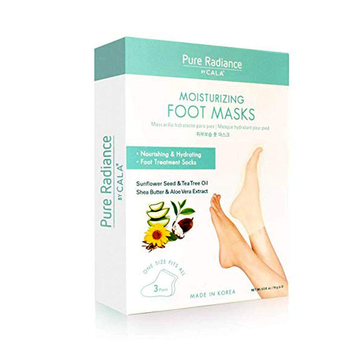 Pure Radiance Moisturizing Foot Masks Pack of 3 Foot Treatment Socks