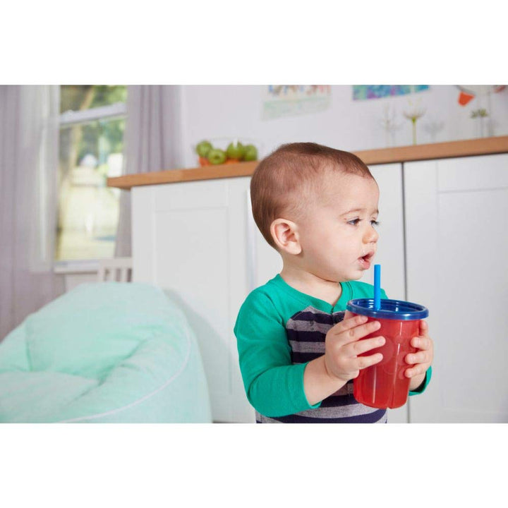Take & Toss Straw Cup, Boy, 10 oz, Multicolor, 4 Count