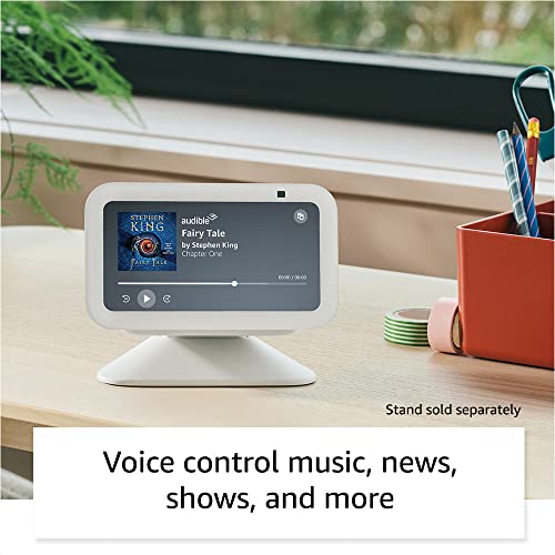 Echo Show 5 (newest model), Smart display with 2x the bass and clearer sound, Charcoal