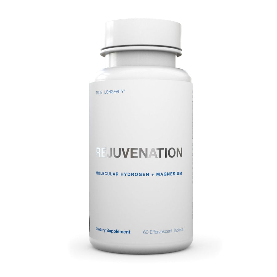 Rejuvenation Molecular Hydrogen Tablets with Magnesium: Highest Dose and Concentration, Supports Gut, Liver, Brain, Cardiovascular, Mitochondrial Health - Unflavored