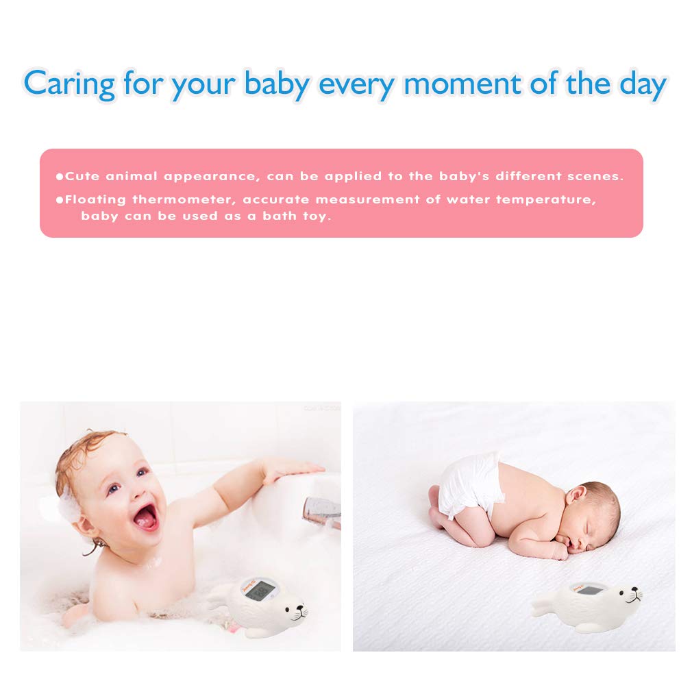 Upgrade Baby Bath Thermometer Room Temperature| Water Thermometer|Kids' Bathroom Safety Products| Baby Bath(Seal Shape)/, LCD