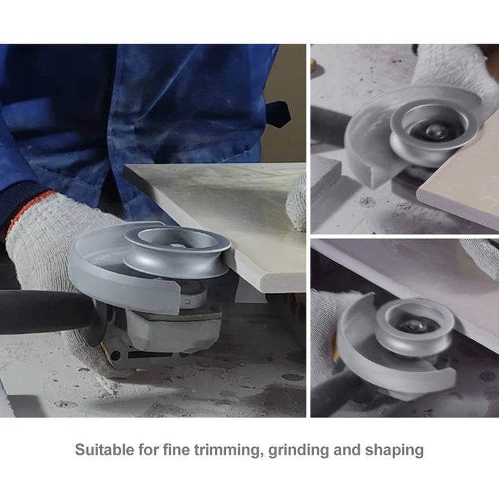 3 Inch Profile Hand Diamond Wheel Height 15mm Half-Round Edge Grinding for Stone Marble Granite Rock
