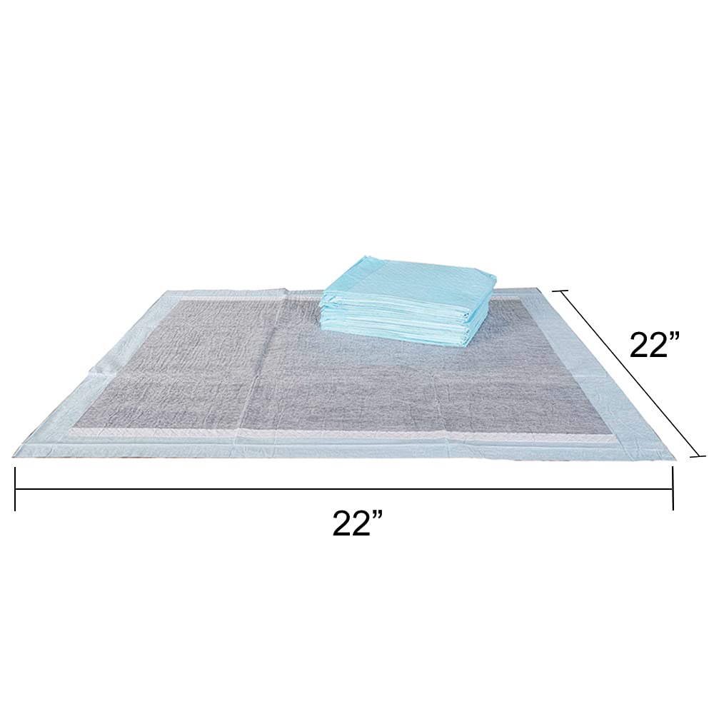 Puppy Pads Leak-Proof 100 Count 22x 22 | Pee Pads for Dogs 6-Layer- Charcoal Pet Potty Pads Puppy Training Pads