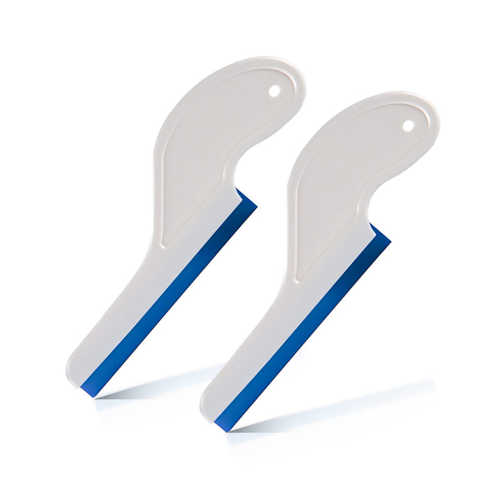 Window Tint Tool,Silicone Squeegee Water Blade with Long Handle,Easy Grip for Window & Mirror Cleaning2pcs Knife Shape