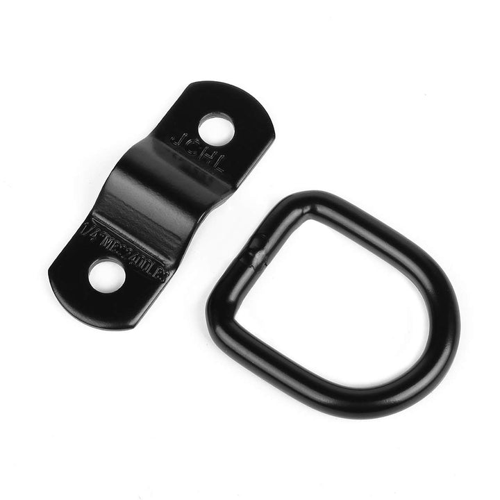 D Rings Tie Down Anchors Hooks for Trailer Truck Bed Bracket Enclosed Points Pickup Camper Surface Mount D-Ring Heavy Duty 1/4 2400 Pound Capacity (10-Pack)