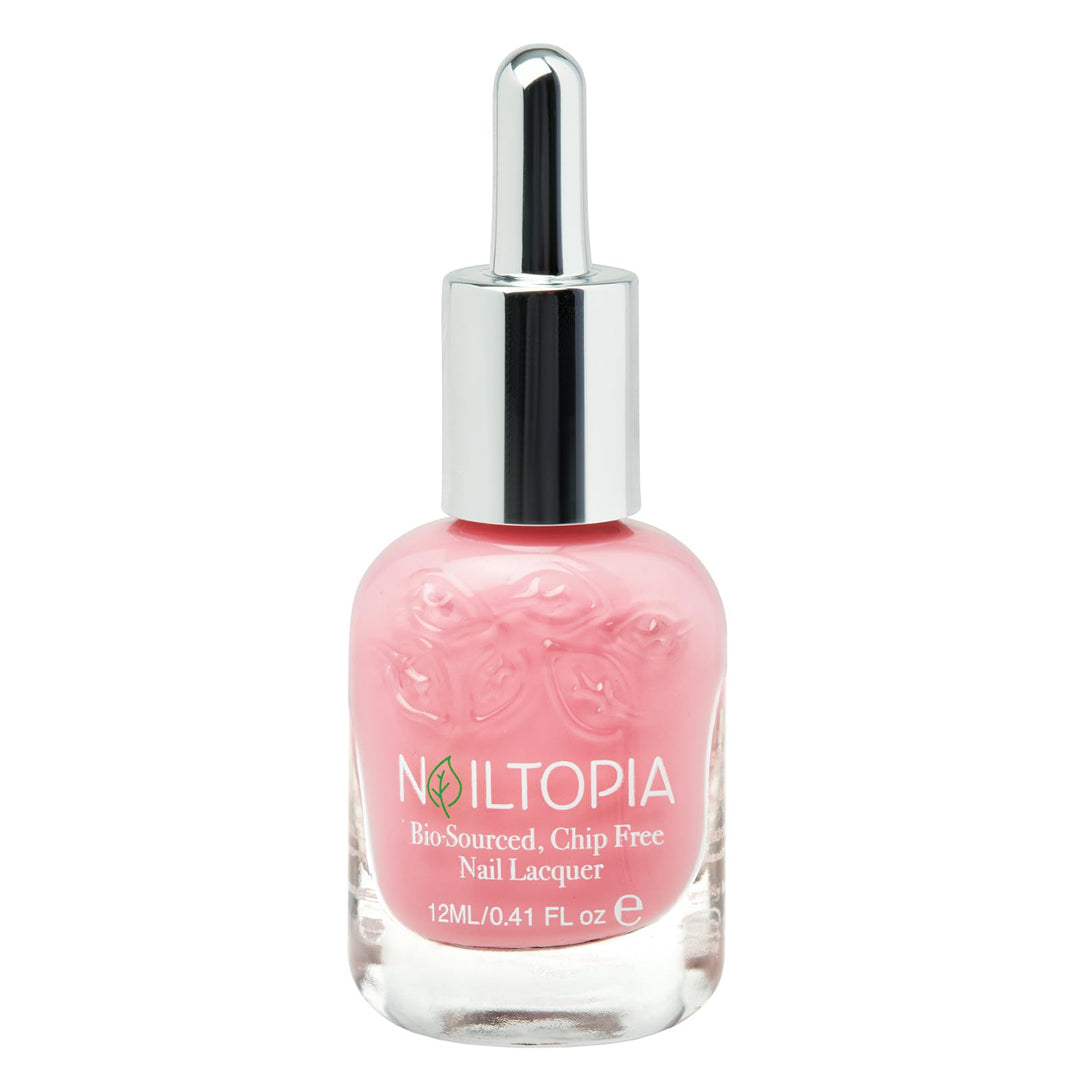 - Plant-Based Chip Free Nail Lacquer - Non Toxic, Bio-Sourced, Long-Lasting, Strengthening Polish - Uptown Girl (Light Pink) - 0.41oz