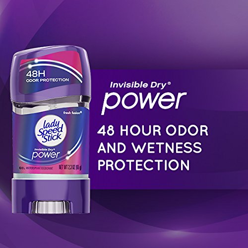 Invisible Dry Power Antiperspirant Deodorant Gel for Women, Fresh Fusion - 2.3 ounce (6 Pack)