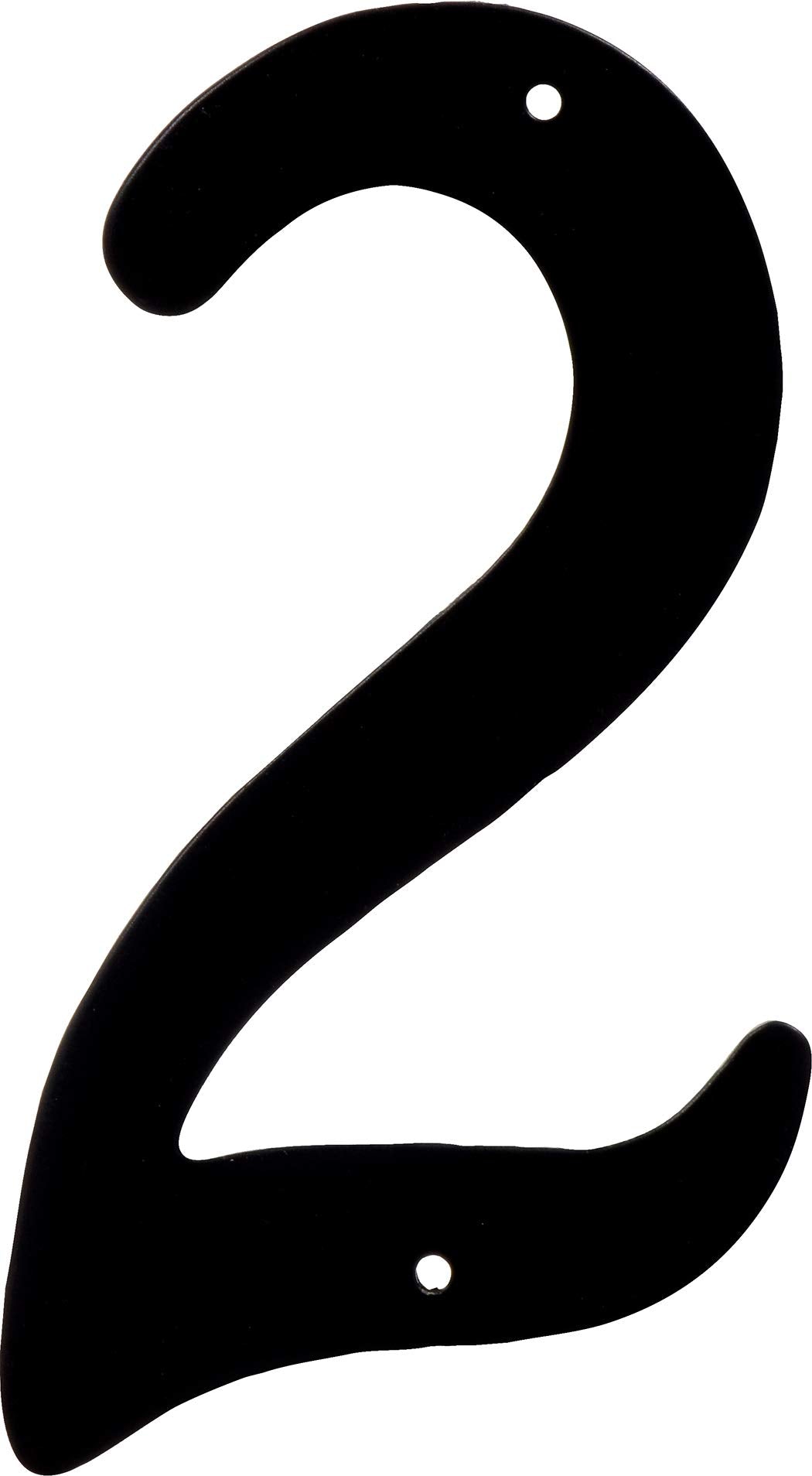 The Group 841620 4-Inch Black Die Cast Aluminum Number 2