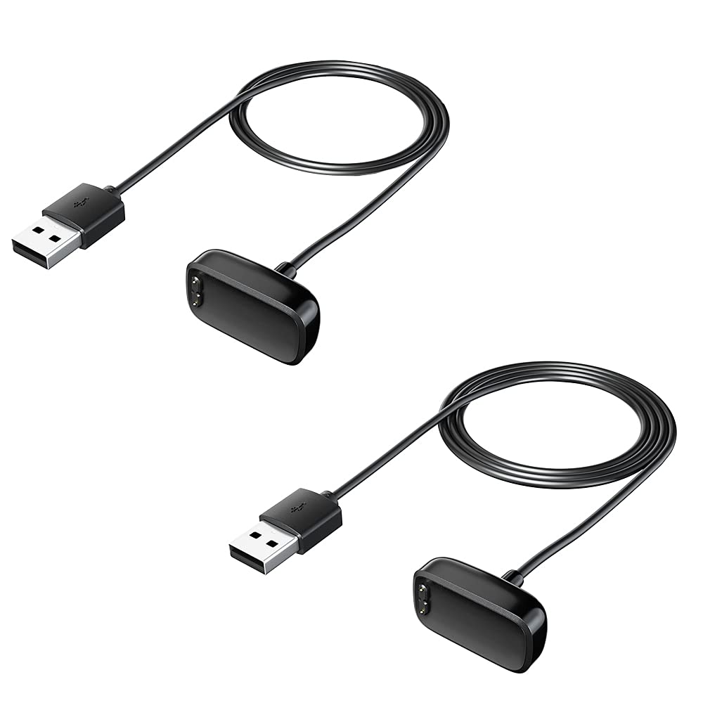 Compatible with Fitbit Charge 6/Charge 5/Luxe Charger Cable,Replacement USB Charging Dock Stand for Fitbit Luxe Smart Watch