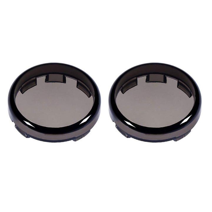 Smoke Bullet Turn Signal Light Lens Covers Compatible for Harley Davidson Touring Dyna Softail Sportster Electra Street Road Glide Road King Fatboy Heritage 1986-2019