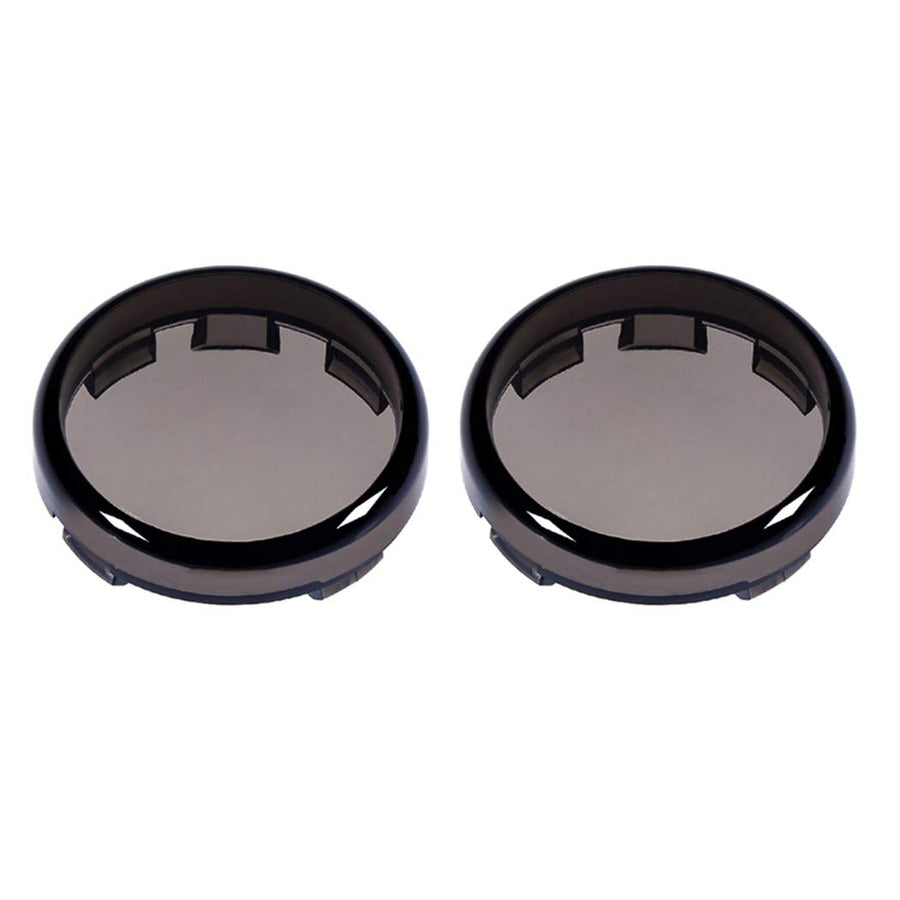 Smoke Bullet Turn Signal Light Lens Covers Compatible for Harley Davidson Touring Dyna Softail Sportster Electra Street Road Glide Road King Fatboy Heritage 1986-2019
