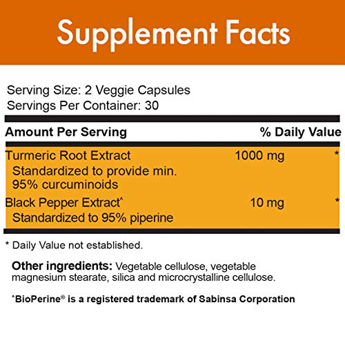 - Curcumin2K Formula with BioPerine Black Pepper Extract for Up to 2000% Greater Absorption - 60 Veggie Caps