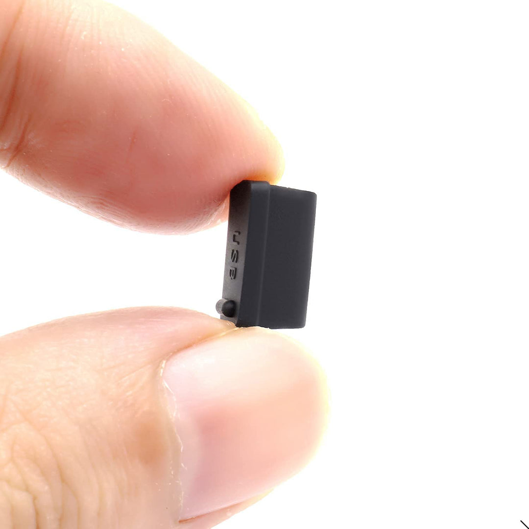 30 Pcs Silicone USB Cap Port Cover Anti Dust Protector for Female End Black