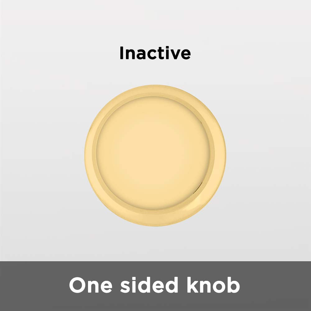 Juno Half-Dummy Knob in Polished Brass