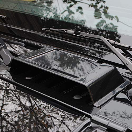 Hood Vent Hood Scoop Vent Cover for 1997-2017 Jeep Wrangler TJ JK Unlimited (Black)