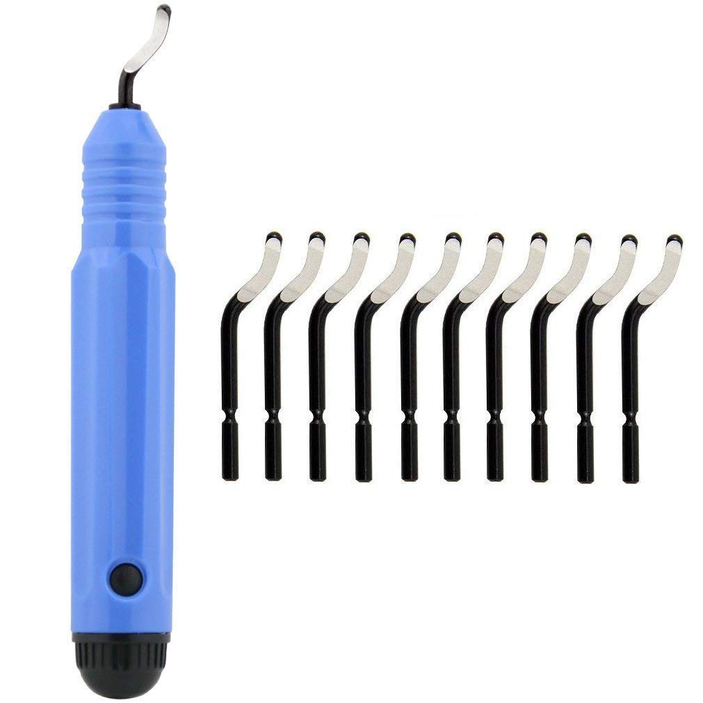 Metal Deburring Tool Kit Deburr Cutters Set, Rotary Deburr Blades Set Burr Remover Hand Tool for Wood/Plastic/Aluminum/Copper/Steel